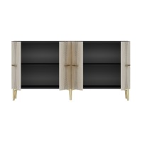 Dulăpior Hanah Home Slim 150 Anthracite Travertine Gold imaginea #7 — magazin online Desire.md