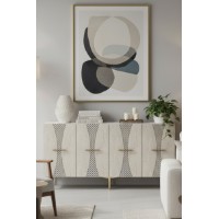 Dulăpior Hanah Home Slim 150 White Travertine Gold imaginea #2 — magazin online Desire.md