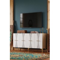 Dulăpior Hanah Home Slim 150 Sapphire Oak White Gold imaginea #3 — magazin online Desire.md