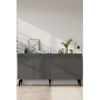 Dulăpior Hanah Home Batum 150 Anthracite Gold
