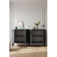 Dulăpior Hanah Home Batum 150 Anthracite Gold imaginea #3 — magazin online Desire.md