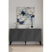Dulăpior Hanah Home Batum 150 Anthracite imaginea #2 — magazin online Desire.md