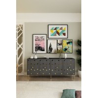 Dulăpior Hanah Home Moka 180 Anthracite Gold