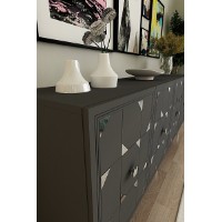 Dulăpior Hanah Home Moka 180 Anthracite Silver imaginea #3 — magazin online Desire.md