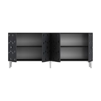 Dulăpior Hanah Home Moka 180 Anthracite Silver imaginea #6 — magazin online Desire.md