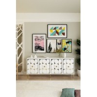 Dulăpior Hanah Home Moka 180 White Gold