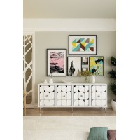 Dulăpior Hanah Home Moka 180 White Silver