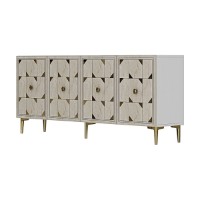 Dulăpior Hanah Home Moka 180 White Travertine Gold imaginea #4 — magazin online Desire.md
