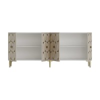 Dulăpior Hanah Home Moka 180 White Travertine Gold imaginea #6 — magazin online Desire.md
