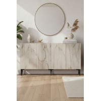 Dulăpior Hanah Home Zeynep 180 White Travertine