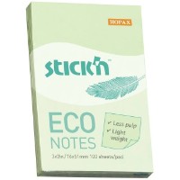 Hârtie de notițe Stick'n 76x51cm Green 100p (21744)