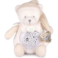 Lampă de veghe Doudou Bear White Musical (DC4580)