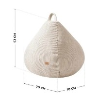 Fotoliu puf Mark Adler Comfy 1.0 Beige imaginea #7 — magazin online Desire.md