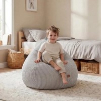 Fotoliu puf Mark Adler Comfy 1.0 Grey imaginea #2 — magazin online Desire.md