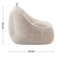 Fotoliu puf Mark Adler Comfy 4.0 Beige imaginea #2 — magazin online Desire.md