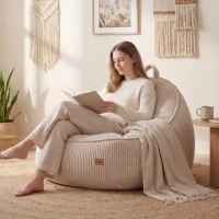 Fotoliu puf Mark Adler Comfy 4.0 Beige imaginea #4 — magazin online Desire.md