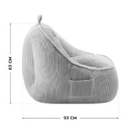 Fotoliu puf Mark Adler Comfy 4.0 Grey imaginea #4 — magazin online Desire.md