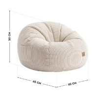 Fotoliu puf Mark Adler Comfy 3.0 Beige imaginea #3 — magazin online Desire.md