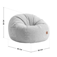 Fotoliu puf Mark Adler Comfy 3.0 Grey imaginea #5 — magazin online Desire.md