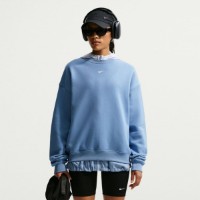 Женская толстовка Nike Studio Fleece Medium Weight Blue/Sail, s.XL