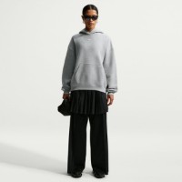 Женская толстовка Nike Studio Fleece Medium Weight Dark Grey Heather/Sail, s.M фото №3 — интернет-магазин Desire.md