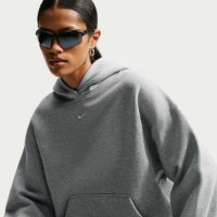 Женская толстовка Nike Studio Fleece Medium Weight Dark Grey Heather/Sail, s.XS фото №5 — интернет-магазин Desire.md
