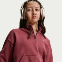 Женская толстовка Nike Sportswear Studio Fleece Pink Smoke/White, s.XL фото №5 — интернет-магазин Desire.md