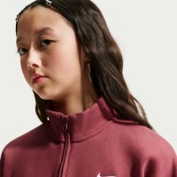 Hanorac damă Nike Sportswear Studio Fleece Pink Smoke/White, s.L imaginea #7 — magazin online Desire.md