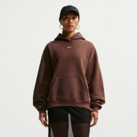 Hanorac damă Nike Studio Fleece Medium Weight Cacao Wow/Sail, s.XS