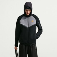 Hanorac pentru bărbați Nike Tech Fleece Windrunner Wolf Grey/Mint Foam/Black, s.S