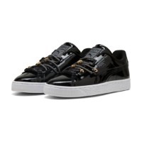 Ghete pentru dame Puma Suede Bloom Patent Puma Black/White, s.36