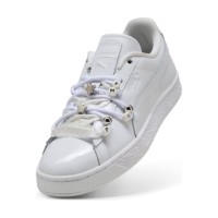 Ghete pentru dame Puma Suede Bloom Patent Puma White/Feather Gray, s.38 imaginea #5 — magazin online Desire.md