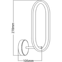 Candelabru de perete Horoz Acropol 8W SMD IP20 4000K 220-240V (0290120008020) imaginea #2 — magazin online Desire.md