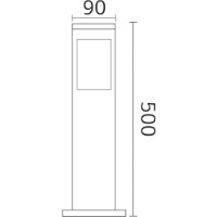 Lampa de gradină Horoz Cainar-2 40W 90x90x500mm E27 220-240V  IP44 (400.010.135) imaginea #2 — magazin online Desire.md