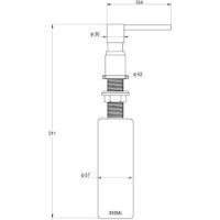 Dozator detergent lichid Aquasanita DTR Black/Copper Copper imaginea #2 — magazin online Desire.md