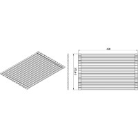 Grilă pentru bucatarie Aquasanita RM2845 Chrome imaginea #2 — magazin online Desire.md
