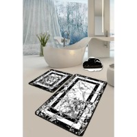 Covoraș de baie Trendy Marmor 2pcs Black (GTR008838) imaginea #2 — magazin online Desire.md