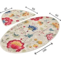 Covoraș de baie Trendy Arya Oval 2pcs (GTR008734)  imaginea #3 — magazin online Desire.md