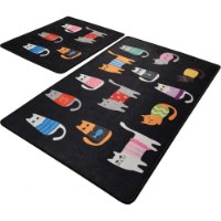 Covoraș de baie Trendy Black Cats 2pcs (GTR008750)
