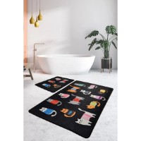 Covoraș de baie Trendy Black Cats 2pcs (GTR008750) imaginea #2 — magazin online Desire.md