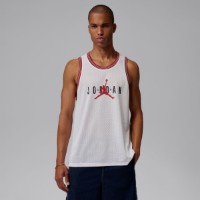 Maiou bărbătesc Nike Jordan Brooklyn White/Gym Red, s.XL