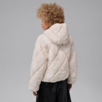 Женская куртка Nike W Jordan Brooklyn Pearl White, s.S фото №2 — интернет-магазин Desire.md
