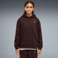 Hanorac damă Puma Ess Tape Relaxed Fleece Youth Chocolate Fondue, s.164