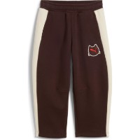 Pantaloni spotivi pentru copii Puma T7 Imaginary Friend Relaxed Barrel Chocolate Fondue, s.116