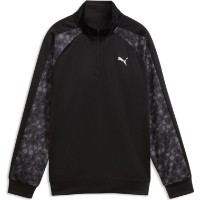 Детская олимпийка Puma Tad Ess Aop Poly Quarter-Zip Puma Black, s.176