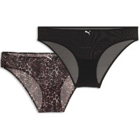 Сhiloţi dame Puma Animal Mesh Briefs 2P Black combo, s.XS