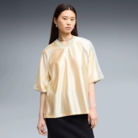 Tricou pentru copii Puma Oversized Football Buttercream/Creme de Mint, s.L imaginea #3 — magazin online Desire.md