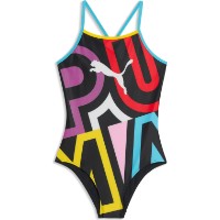 Детский купальник Puma Printed Girls' Swimsuit Multi Colour, s.164