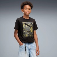 Tricou pentru copii Puma Sport Camo Graphic Puma Black, s.140 imaginea #3 — magazin online Desire.md