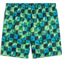 Slip de înot pentru copii Puma Swim Printed Cat Mid Shorts Green/Blue/Lemon, s.140 imaginea #2 — magazin online Desire.md